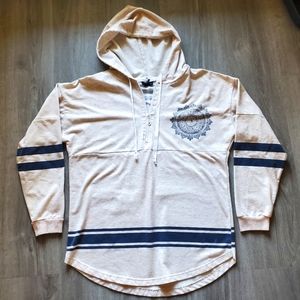 Rue 21 Long Sleeve, Hooded Shirt, Size Medium